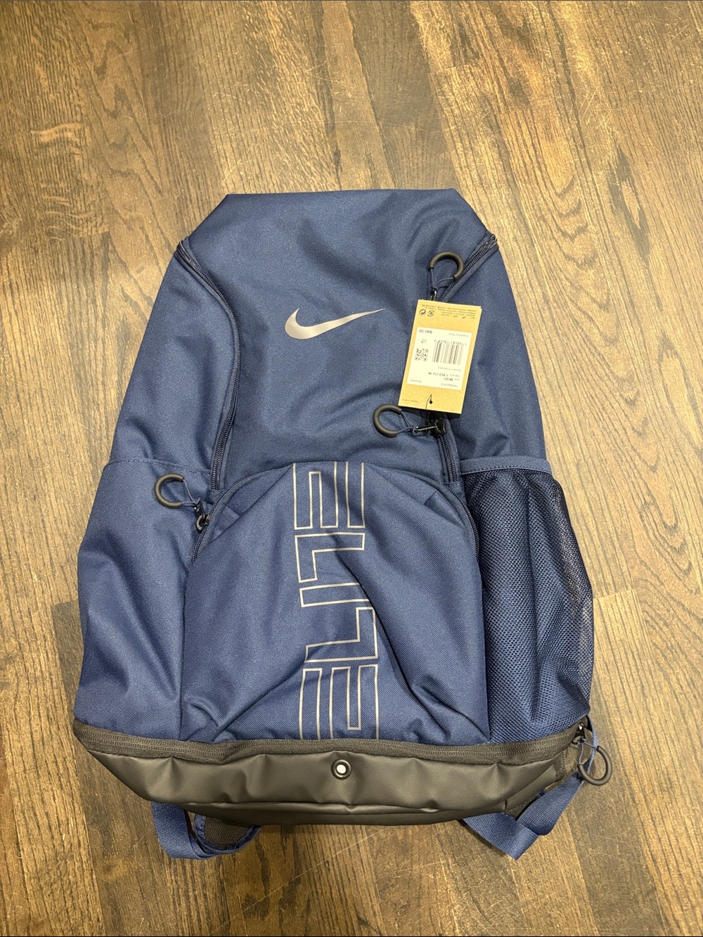 Nike Elite Navy Blue and Black Athletic Backpack